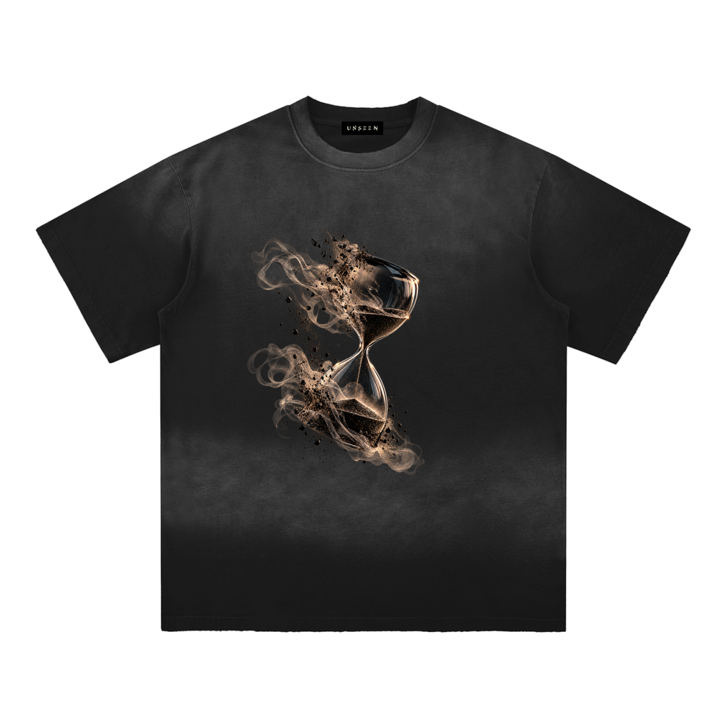 UNSEEN | Your Time Is Not Theirs Sun Fade Hand-Frayed Cotton Tee