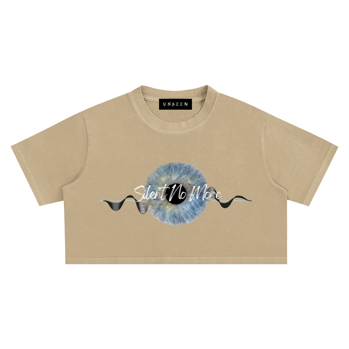 UNSEEN | Silent No More Snow Washed Crop Tee