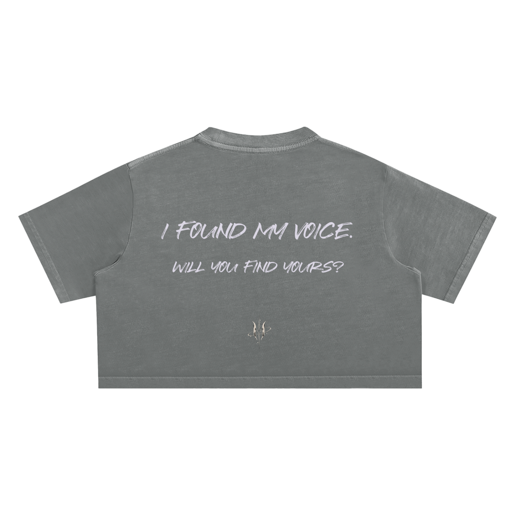 UNSEEN | Silent No More Snow Washed Crop Tee