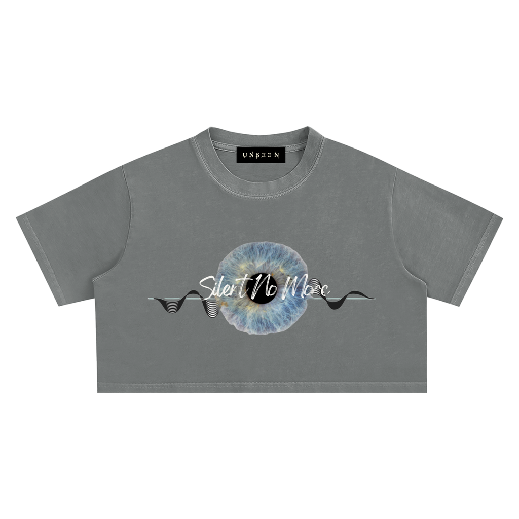 UNSEEN | Silent No More Snow Washed Crop Tee