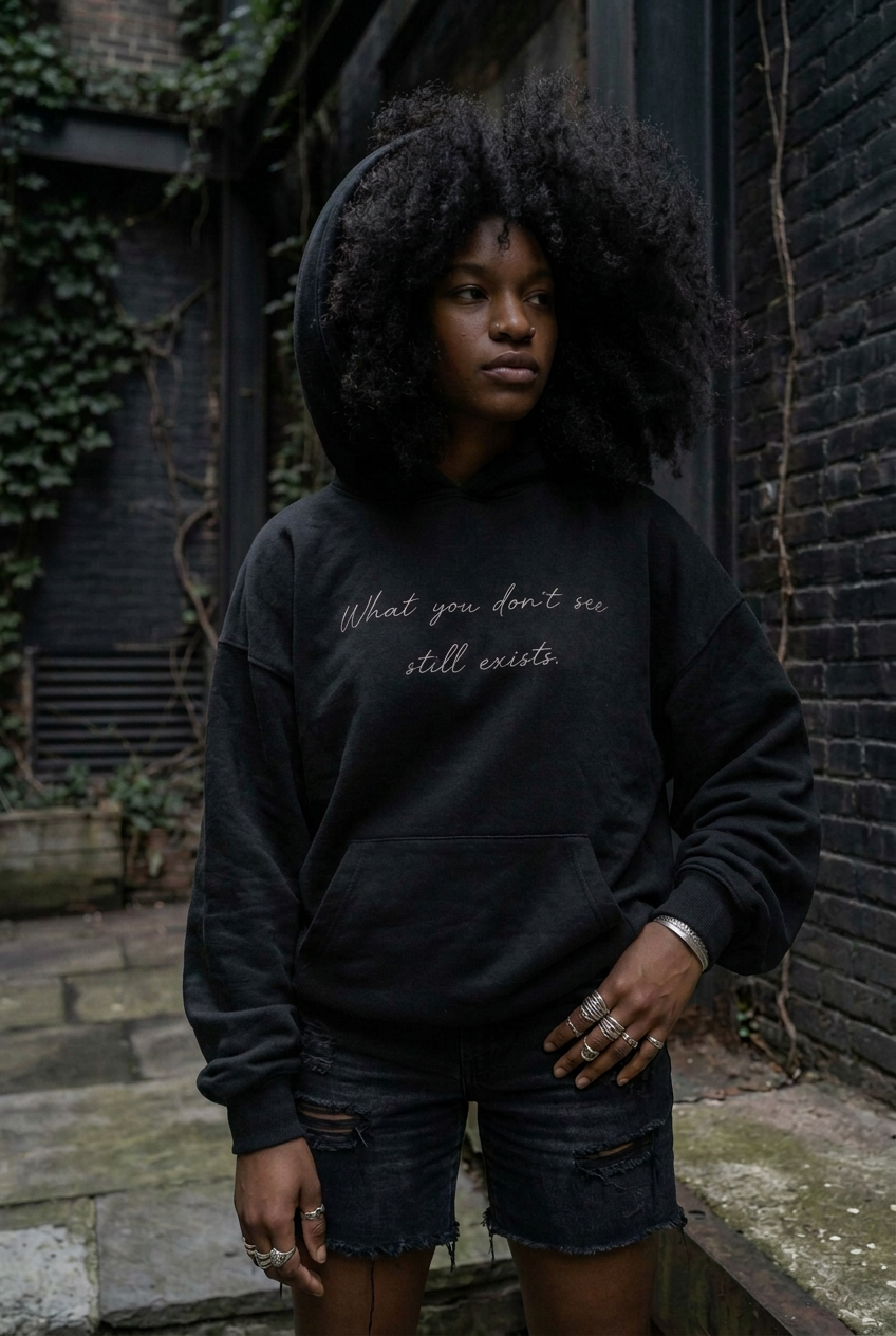 UNSEEN | What You Don't See Still Exists Oversized Hoodie