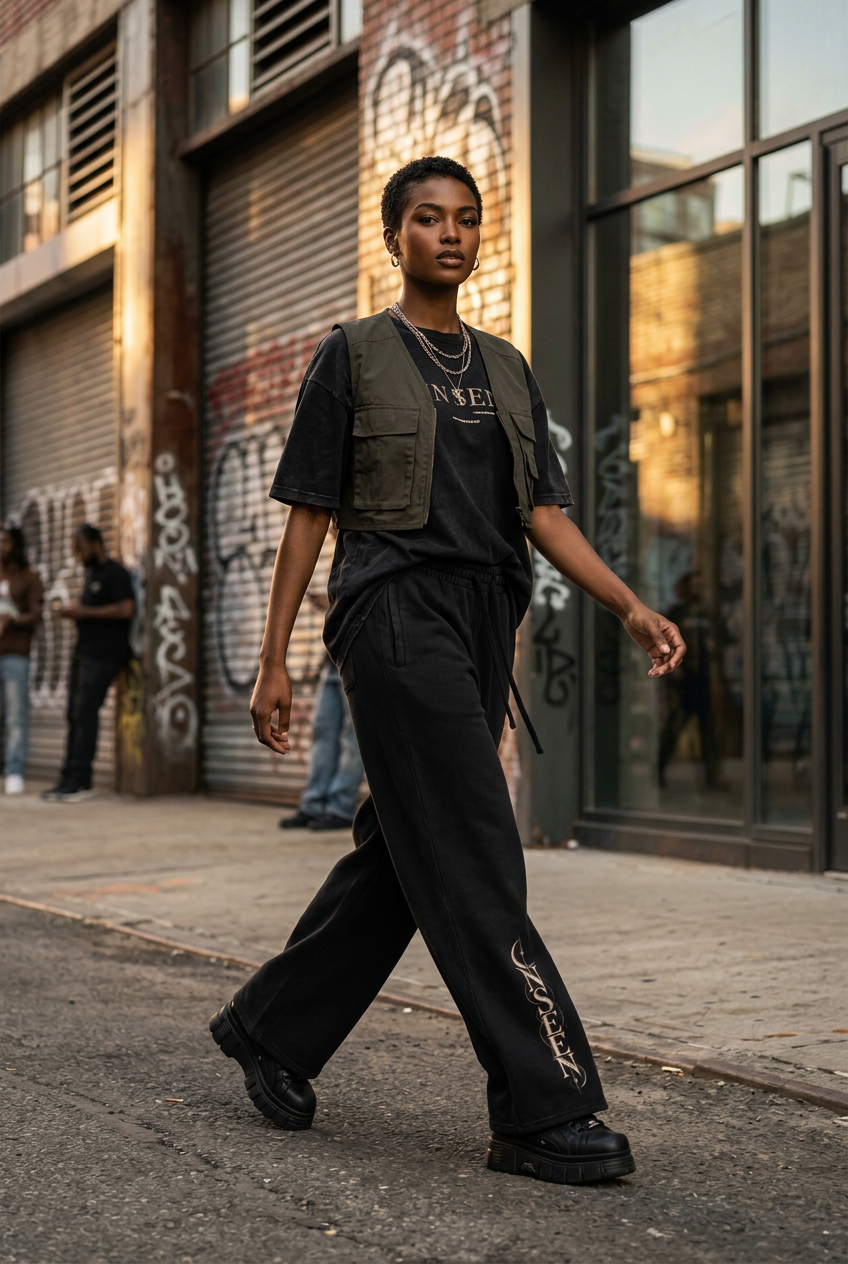 UNSEEN | Vintage Wash Raw Edge Sweatpants