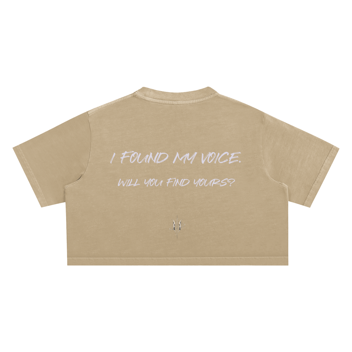 UNSEEN | Silent No More Snow Washed Crop Tee